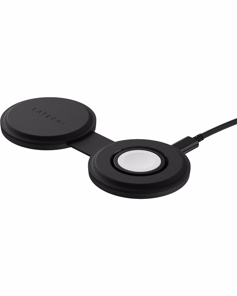 Беспроводная зарядка Satechi OntheGo 2‑в‑1 Black (ST‑QTG21K)